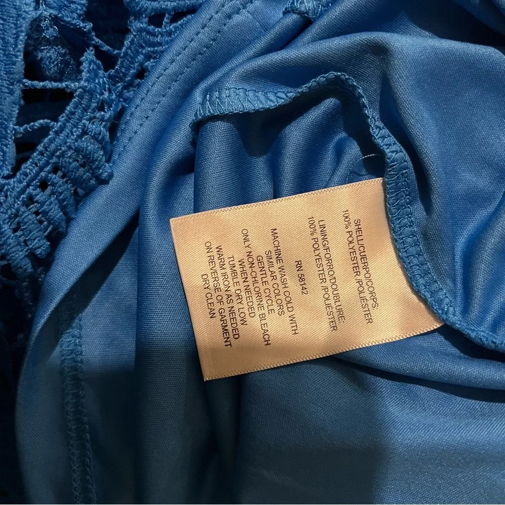 London Times Royal Blue Midi Dress - Picture 8 of 8